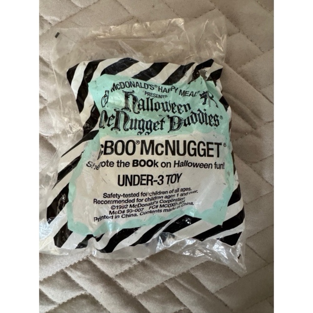 McDonald's Halloween Collectible Toy with White and Green